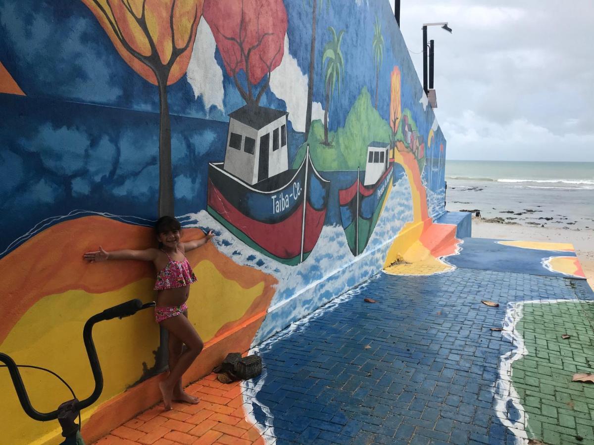 Apartamento Com Vista Para O Mar, Piscina , Deck , Playground E Estacionamento . Taíba Eksteriør billede
